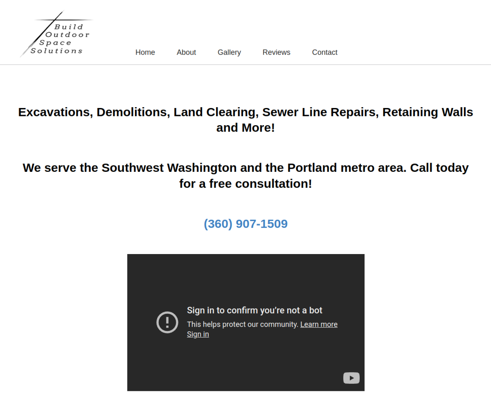 Build Outdoor Space Solutions homepage