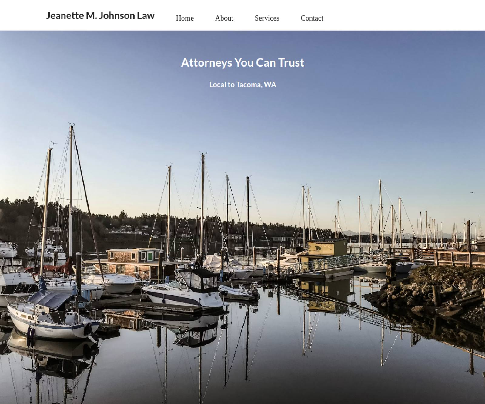 Jeanette M. Johnson Law homepage